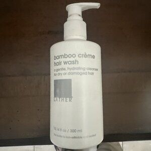 Lather Bamboo Creme Hair Wash with Pump NEW 10.14 fl.oz